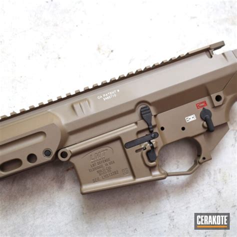 The forend utilizes M-LOK compatible points at all 8 sides. The barrel is held in place by a proprietary locking system using 2 bolts accessible from the side of the receiver. This system allows the user to install a barrel chambered in 7.62x51mm, .243 WIN, .260 REM, 6.5 Creedmoor, 7mm-08 REM or .338 Federal (barrel not included). LMT MWS .... 