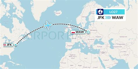 Track LOT Polish Airlines (LO) #27 flight from John F Kennedy Intl to Warsaw Frederic Chopin Flight status, tracking, and historical data for LOT Polish Airlines 27 (LO27/LOT27) 21-Apr-2022 (KJFK-WAW / EPWA) including scheduled, estimated, and actual departure and arrival times.. 