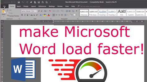 Load MS Word 2009 2021