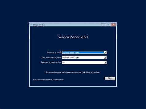 Load OS windows SERVER 2021