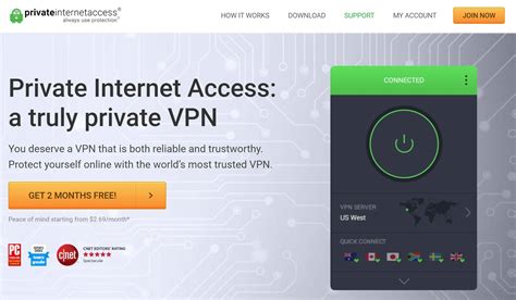Load Private Internet Access full version