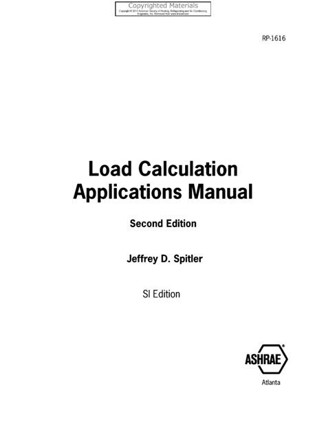 Load calculation applications manual 2nd ed si. - Manuale officina beverly 350 sport touren.