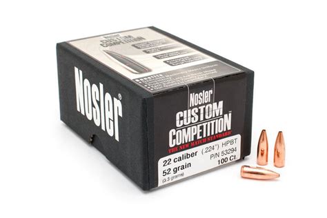 Load for .223 Rem. with .224 52gr Nosler Custom Competition …