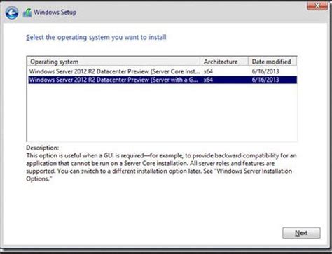 Load operation system windows server 2012 full version