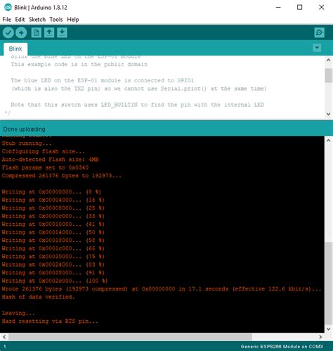 Loading sketches from Arduino IDE to ESP01S through UNO [BE025