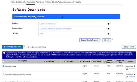 Loadrunner download.  Download applications and components This topic describes how to down...