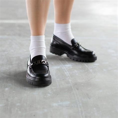 Loafers and socks. These socks are the perfect length to wear with loafers. They are not too thin or thick. They are comfortable, and not tight where I feel any discomfort, ... 