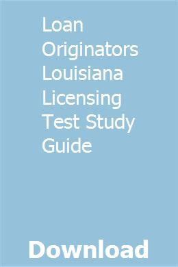 Loan originators louisiana licensing test study guide. - Klasyfikacja przemysłu obowiązująca od 1 i 1976 r..