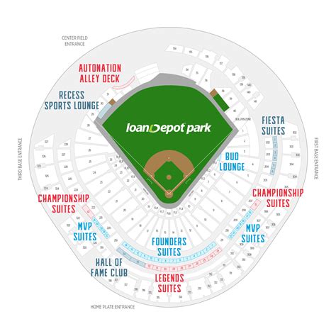 Loandepot park Interactive Seating Chart