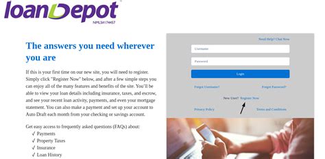 Loandepot.loanadministration. Manage your loanDepot account online, make payments, view escrow, and use helpful tools. If you have any issues, please contact customer service. 