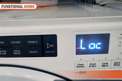  Whirlpool washers may display the “LoC” or “LC” code when th