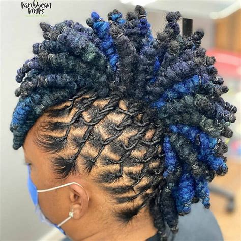 Loc mohawk. P R O D U C T S U S E D Freetress 3X Pre-Fluffed Poppin' Twist 20"Color used: 1B + T30(3 packs of 1B & 2 packs of T30) Freetress 3X Pre-Fluffed Poppin' Tw... 