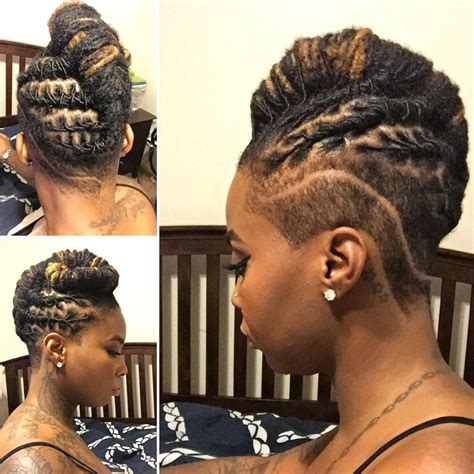 Loc styles with shaved side. 16. Short Locs Hair with Shaved Side: Save. We have another stunning hairstyle for short hair within the shaved hairstyles for women! This short locs haircut … 