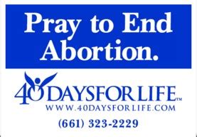 Local Endorsements - 40 Days for Life - Bakersfield