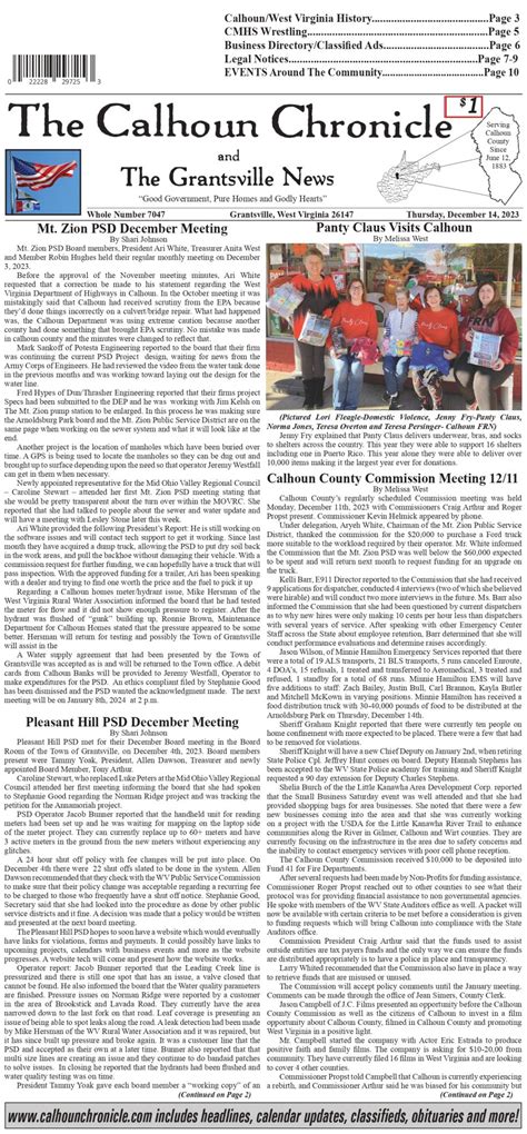 Local News – Calhoun Chronicle