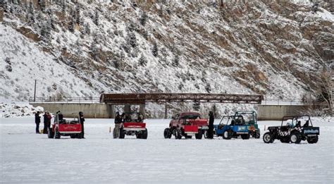 Local club races cars on frozen Georgetown Lake