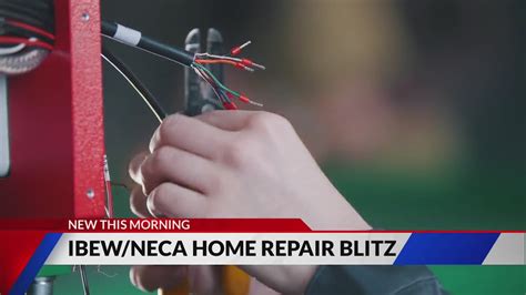Local electricians donate time and resources to repair homes