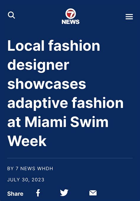 Local fashion designer showcases adaptive fashion at Miami Swim Week