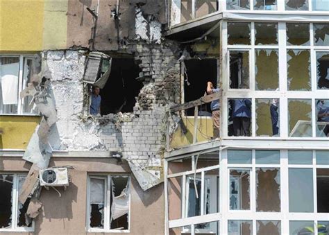 Local governor: 3 wounded as drone hits residential building in Russian city near Ukrainian border