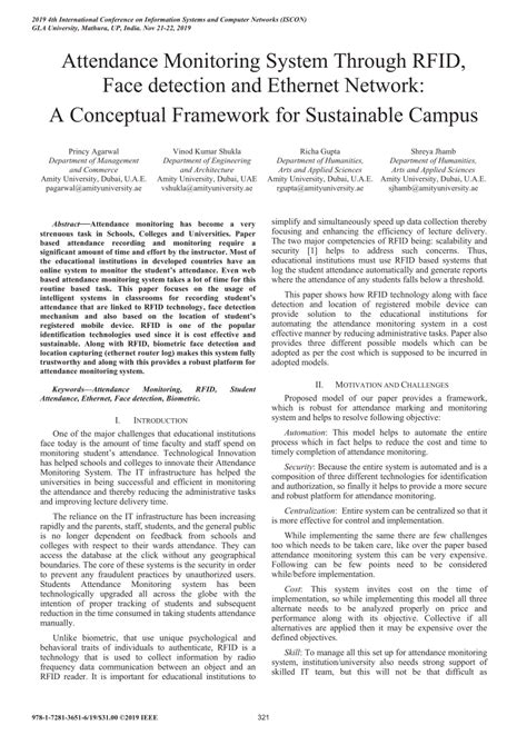 Local studies about attendance monitoring system using rfid.  Abstract : This paper pro...