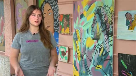 Local teen painter works to educate, revitalize one of Broward’s oldest Black neighborhoods in a creative way