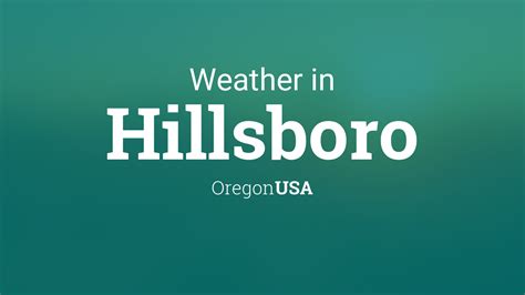 Hillsboro Weather Forecasts. Weather Underground provides local & long-range weather forecasts, weatherreports, maps & tropical weather conditions for the Hillsboro area.. 