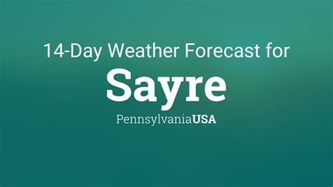 Today's and tonight's Sayre, PA weather forecast, weather conditions and Doppler radar from The Weather Channel and Weather.com. 