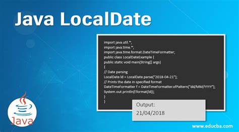 Localdate java. prefs java. time` package, which provides a new, modern, and comprehensive API ...