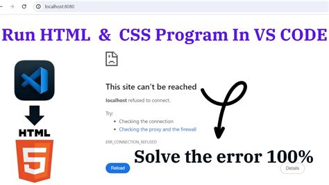 Localhost refused to connect visual studio code.  I have gone as far as re-installing IIS...