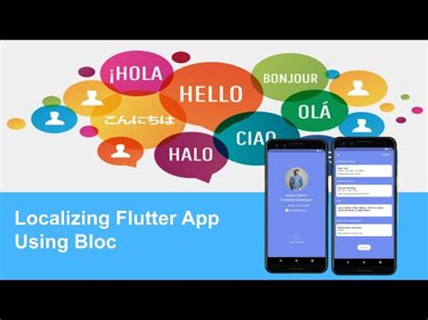 Localizing flutter app using Bloc Part 1 - YouTube