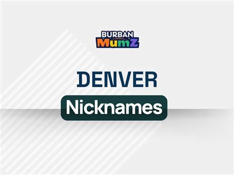 Locals refer to Denver by these nicknames