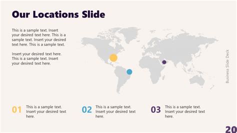 Location Slide Template with Map Presentation