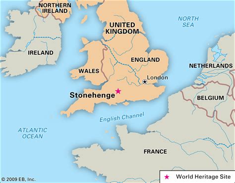 Location of stonehenge in england. According to the legend, these noblemen were buried at the actual location of Stonehenge. Their king wished to build a monument to honor them, possibly with magical rocks coming from Africa which had been moved to Ireland by giants. Therefore, the king sent an army, with Merlin as a commander, to bring the stones to England. 
