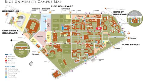 Buildings and Classrooms. Classrooms inventory is available through the Classroom Inventory and Utilization Dashboard. Click here to locate a building on Rice's campus map. Click here for information on room features..