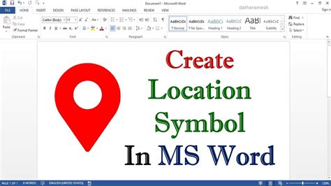 Location symbol for word