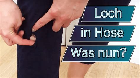 Loch in Hose: Was tun? Hose flicken oder das hier .. - YouTube