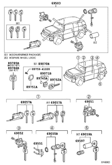 Lock Cylinder Set - 2007 Toyota FJ Cruiser - Toyota Parts Deal