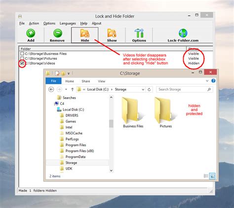 2. iObit Protected Folder. IObit Protected Folder is a simple and easy-to-use file and folder lock software that allows you to password-protect and hide your sensitive data. It has a drag-and-drop feature that makes it easy to add files and folders to the program..