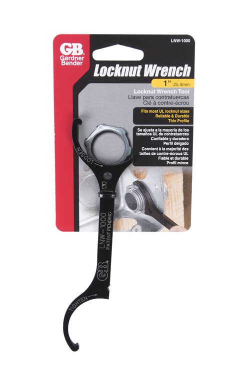 Locknut Wrench - 1/2", 3/4" + 1" - LicensedElectrician.com