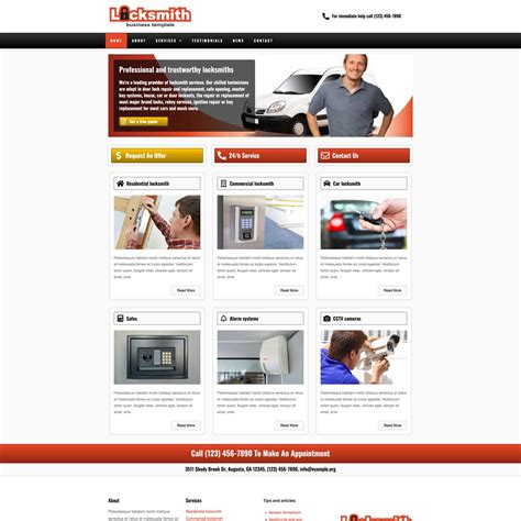 Locksmith Website Template