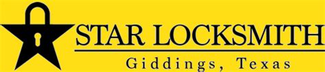 Locksmith giddings tx. Star Locksmith. 635 N Main St Giddings, TX 78942-1919. 1; Business Profile for Star Locksmith. Locksmith. At-a-glance. Contact Information. 635 N Main St. Giddings ... 