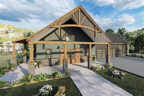 Loft barn.  Barndominium floor plans feature simple, rustic exteriors, per...
