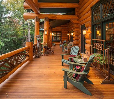 Log Cabin Balconies Porches