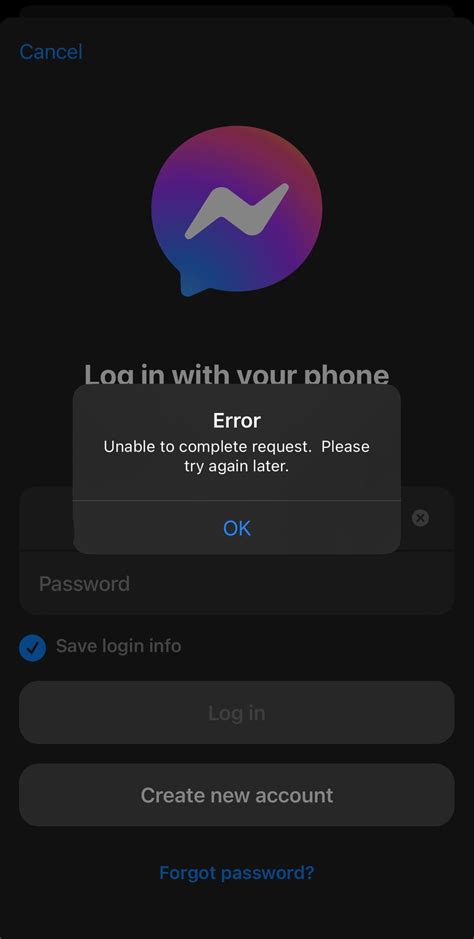 Log Into Messenger