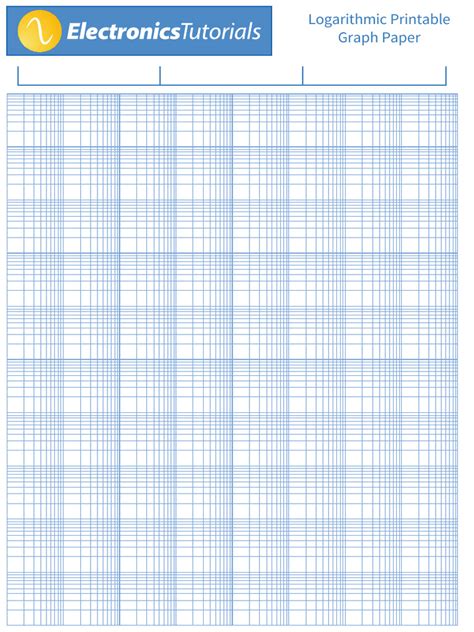 Log graph paper.  Download a free PDF in multiple sizes, with portrait Pri...