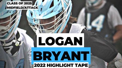 Logan Bryant Class Of 2025 Midfield/Attack 2024 Summer …