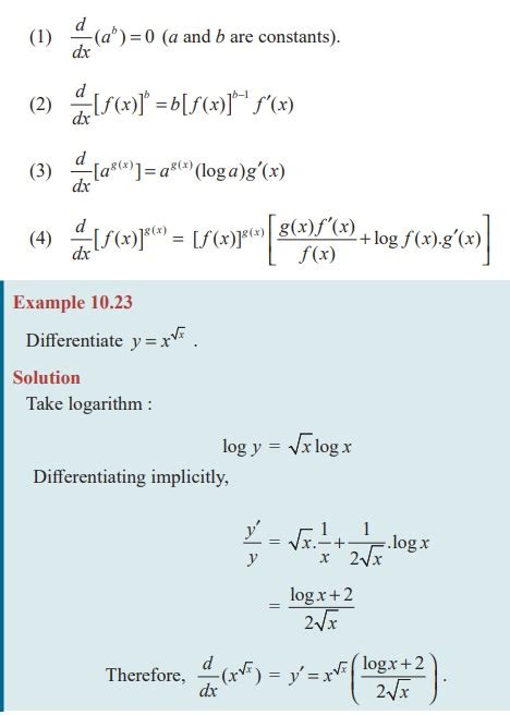 Logarithmic Differentiation Solved Example Problems Mathematics