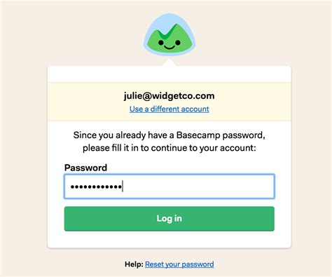 Logging In Basecamp 3 Help