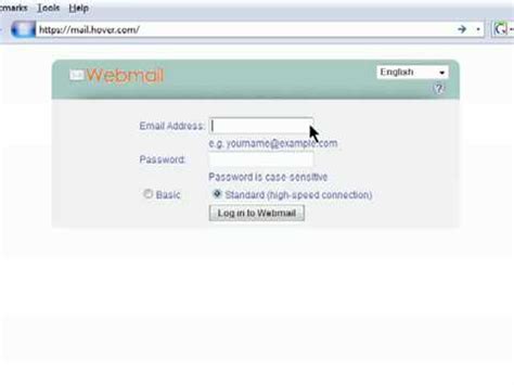 Logging into the Hover Webmail - YouTube