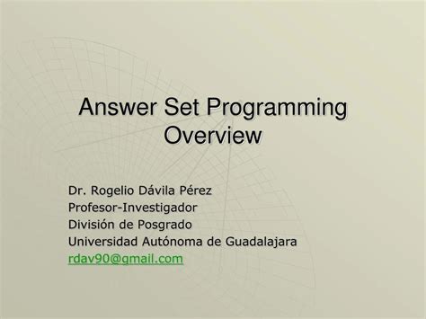 Logic Programming And Answer Set Programming
